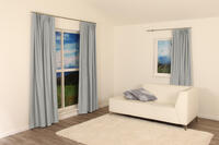 Soepelvallende lichtglanzende overgordijnstof met weefstructuur