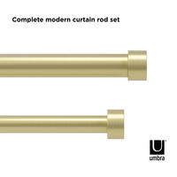 De Cappa gordijnroede van Umbra heeft een metalen finish waardoor deze modern en klassiek oogt