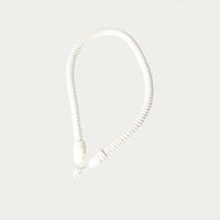 Mooie kwaliteit zijdematte creme kleurige embrasse van een omwikkeld koord met een sierlijke rib