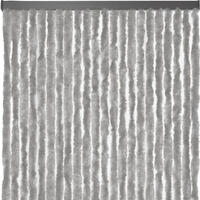 Grijs deurgordijn met een afmeting van 120x240 cm