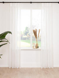 Mooie inbetween, geweven in een linnenlook met een speels 3-kleurig dessin in de lengterichting