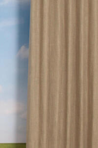 Overgordijn Youghal heeft door zijn mix van verschillende materialen een natuurlijke uitstraling