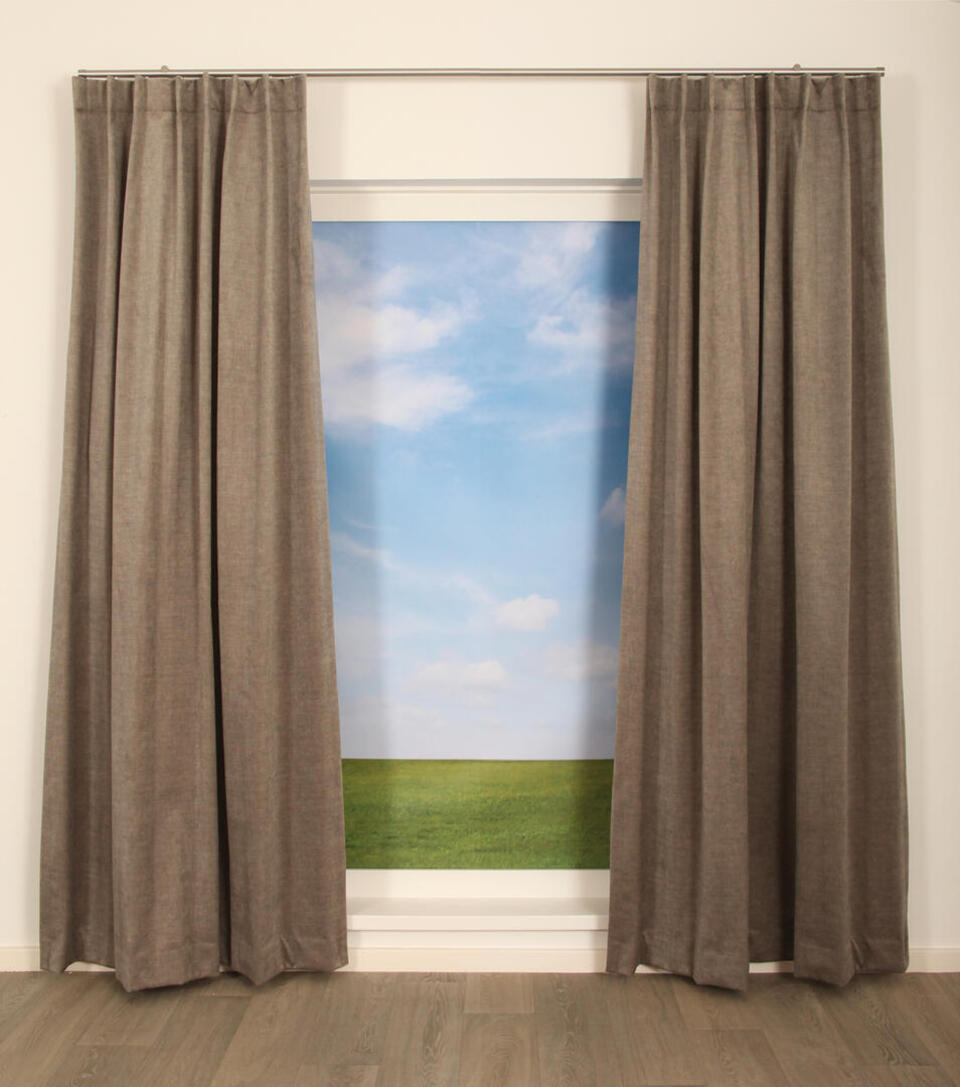 Isolerend overgordijn Isola effect heeft een luxe geweven structuur