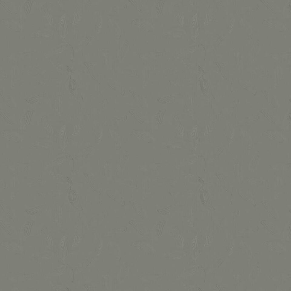 Verduisterend overgordijn met licht glanzend patroon van bladeren.