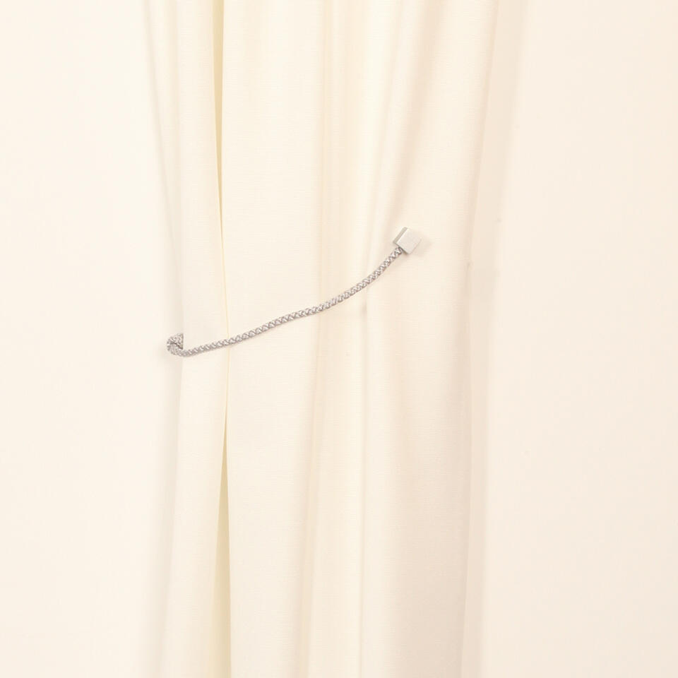 Grijze embrasse van een fijn glanzend koord