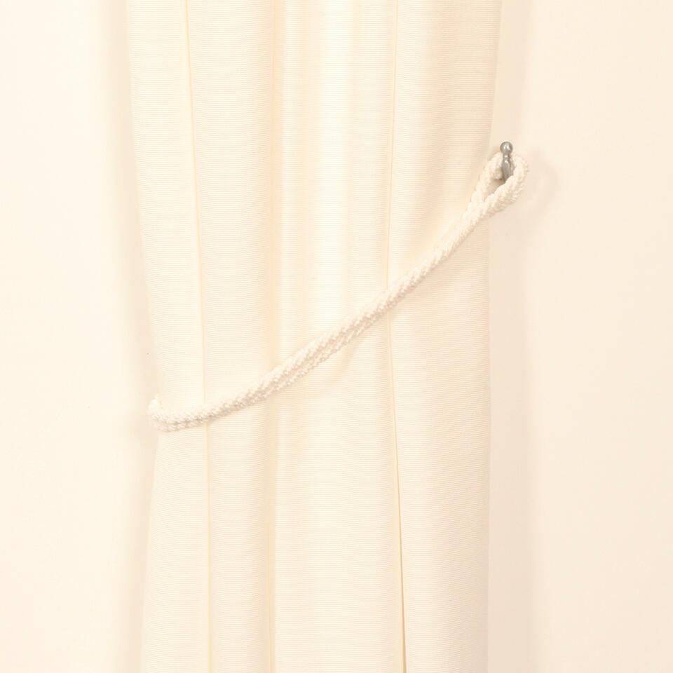 Offwhite embrasse met twee gedraaide koorden